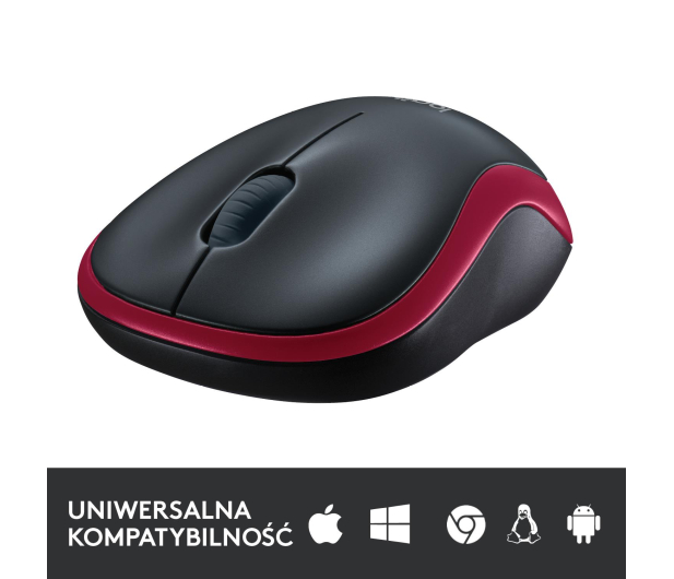 LOGITECH M185 RED 910-002240 - 69077 - zdjęcie 6